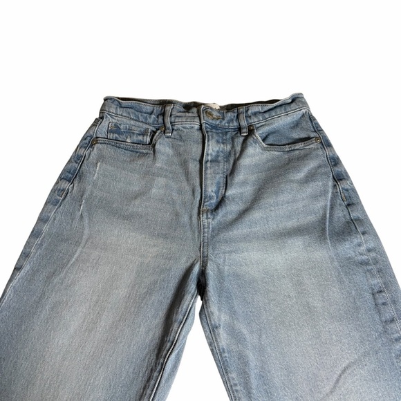 LOFT The Straight Jeans | Size 27 (4) | Raw Hem Vintage Medium Wash Denim - Picture 2 of 14